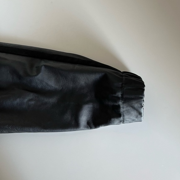 NWOT IRO Jett Zip Up Leather Moto Jacket Tweed - Picture 8 of 11